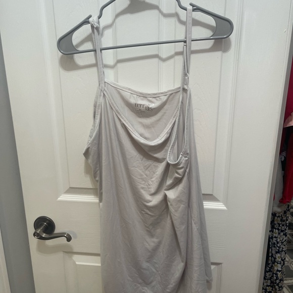 Terra & Sky Gray Ruched Asymmetrical Camisole - Picture 2 of 9